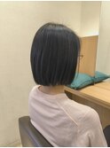 ツヤ重視のボブスタイル
