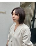 【favori自由が丘】レイヤーボブ 顔周りレイヤー パープルカラー