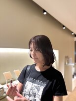 レイキョウト(Ray Kyoto) 色っぽカシスブラウン×艶ボブ