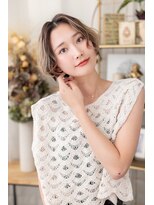 ENOAhair&spabyCOVERHAIR【ショート/白髪染め ぼかし/ヘッドスパ】【10/1開店(予定)】&nbsp;30代40代秋の白髪ぼかしハイライトショートボブ
