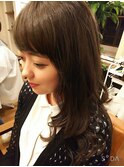 癒やしオーラがあふれるツヤふわレイヤースタイル