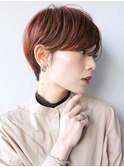 オレンジベージュ_外ハネボブアッシュブラウンネオウルフ_36715