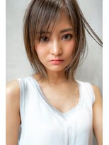 ハバナ 天神(HAVANA)&nbsp;大人かわいい小顔レイヤーボブ×グレージュ　30代40代