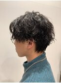 センターパートツイストスパイラル