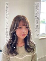 ニコ ヘアリラクゼーション(Nico hair relaxation)&nbsp;透け感バング愛されモテ韓国風大人可愛い無造作クセ毛風パーマ