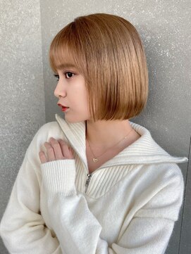 ロンド シャルム 吉祥寺(Lond charme) ベージュカラー小顔前髪ボブ
