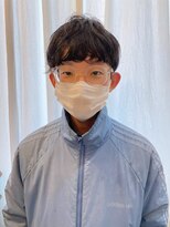 ボンド 三軒茶屋(Bond)&nbsp;くせ毛×パーマ風×メガネメンズカット【三軒茶屋】