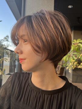 ハリス(Harris) 大人可愛い 小顔ショートボブ【ショートボブ/ボブ/ひし形ボブ】