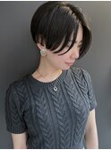 【morio浦和】大人可愛い黒髪前下がりショートボブ♪