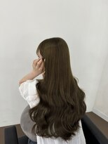 イオエ 元町(ioe)&nbsp;黒髪/グレーベージュ/イヤーロング/前髪パーマ/艶髪／髪質改善