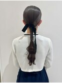 タイト編みおろしアレンジ