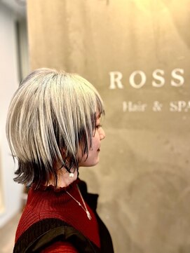 ロッソ 仙台店(Rosso) ウルフカット×裾カラー【仙台/あおば通/広瀬通】