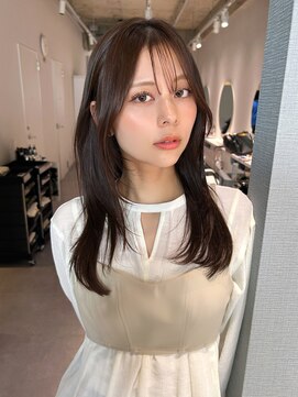 アム(amu) ロングレイヤー/くびレイヤー/2wayバング/シースルーバング