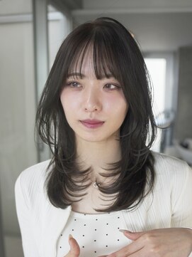 ホロン 池袋(HOLON) 池袋HOLON【ミディアムレイヤー/ハッシュカット/暗めカラー】