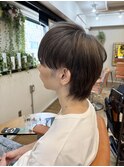 透け感メンズマッシュウルフ