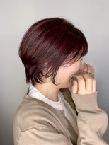 ウォーターリリー(Water Lily)&nbsp;柔らかく透けるチェリーボルドーのコンパクトショート