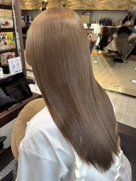 ファブ 千葉店(FaB) 【ブリーチなしダブルカラー×アッシュベージュ】