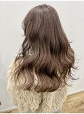 韓国風◎ブリーチミルクティーベージュ×くびれレイヤー