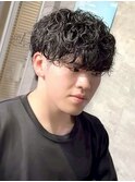 大分シャドウパーマメンズマッシュ波巻きパーマツイストパーマ