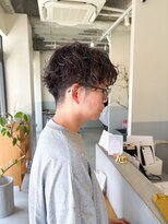 バショ(ba sho)&nbsp;メンズショートパーマ風