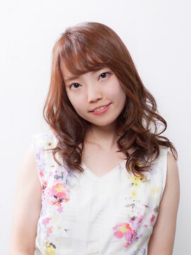 エストラスト 京都本店(s_trust) ミディアムロングをさらに可愛く魅せる、ピンク系カラー☆