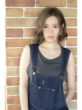 ヘア デザイン チアフル(hair design cheerful) 【センター南チアフル】透明感のあるミディアムスタイル