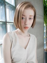 リリアン 青山(relian)&nbsp;切りっぱなしハイトーングレージュボブ