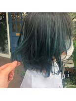 ジジ ヘアワークス(gigi hair works) カラーバター×ブルーグリーン