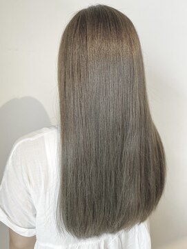 フレイムスヘアデザイン(FRAMES hair design) ☆大人っぽベージュ×うる艶セミロング☆
