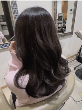 ディッシュ 五反田(dish) 韓国風おしゃれダークベージュ★五反田美容室