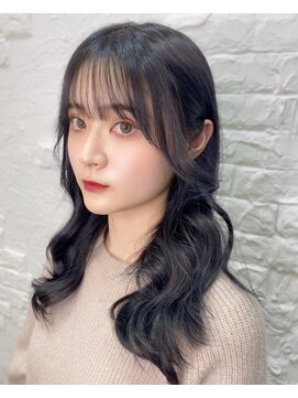 ウーロス(uros.) 【SENA】透明感ネイビー ブルーブラック ブルーアッシュ 暗髪