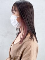 アイティー バイ アルバム 中野店(IT by ALBUM) インナーピンク_ショコラベージュボブルフベビーバング_ba360001