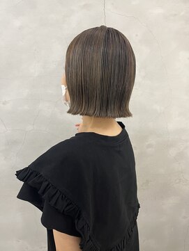 エンドリンク(endlink) 隠しハイライト×くすませアッシュベージュボブ