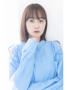 プライズ アイリス 池袋東口店(prize Iris) 韓国ヘア/切りっぱなしボブ/タンバルモリグレージュ