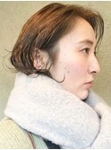 パーマ　ボブ　ブラウンベージュ　[三軒茶屋]