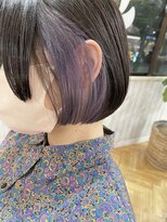 ビー オン ディー ヘア 池袋(BonD hair)&nbsp;#ラベンダーアッシュのインナーカラー【池袋/髪質改善】