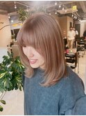 ハイトーンベージュ ダブルカラー