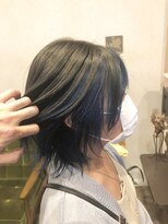 ラブヘアーグリーン(LOVEHAIRGREeN) ウルフカット＋インナーカラー