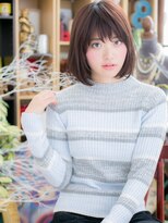 カバーヘア イヴ 戸頭店(COVER HAIR EVE)&nbsp;黒髪ローライトオン眉で小顔ナチュラルロブc5戸頭20代30代40代