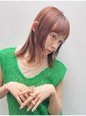 外ハネボブ　切りっぱなしボブ　レイヤーミディアム