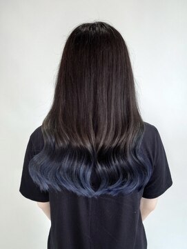 ヨンセンチメートル 金沢駅西店(4cm) 裾カラー　ブルーサファイア