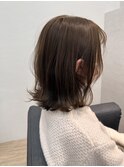 外巻きボブ×オリーブベージュ☆