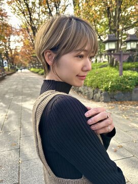 ロンドエニカ 大宮(Lond enika) 黒髪ボブルフネビージュ小顔ワンレンスペインカール大宮