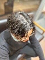 ヘアーワークス ボナ(HAIR WORKS bona.)&nbsp;品格と色気のある黒髪スパイラルパーマ 波巻きパーマ