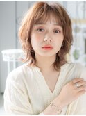 浅草/髪質改善/ミルクティーピンク☆ボブウルフこなれヘアi