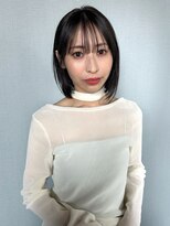 アム(amu)&nbsp;ぷつっとボブ/シースルーバング/艶髪ストレート/酸性ストレート