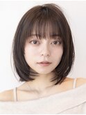 レイヤーボブ/レイヤーカット/くびれレイヤー/韓国風ヘア
