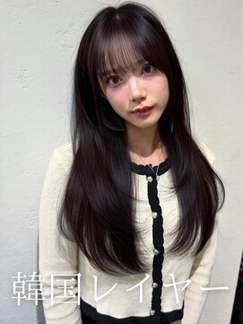 アミー 池袋(Ammy) レイヤーカット/顔周りカット/顔周りレイヤー /韓国風パーマ