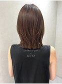 オリーブブラウンカラー×くびれボブ