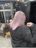 ホワイトピンクブリーチカラー